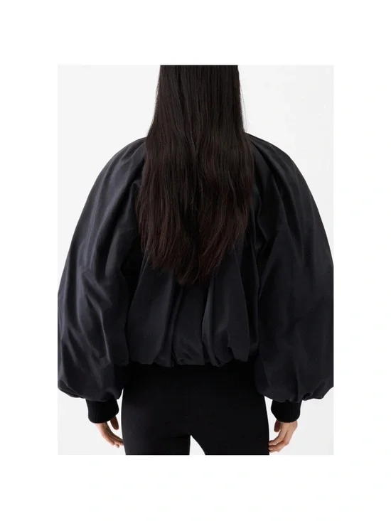 Jacquemus Black Oversized Bomber Jacket - Picture 4 of 5